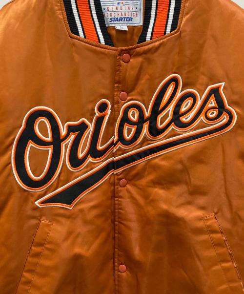 GENUINE MERCHANDISE by STARTER（ジェニュイン マーチャンダイズ バイ スターター）GENUINE MERCHANDISE BY STARTER (ジェニュイン マーチャンダイズ バイ スターター) Orioles スタジャン ブラウン サイズ:Lの古着・服飾アイテム