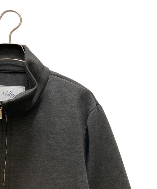 NOLLEY'S（ノーリーズ）NOLLEY'S (ノーリーズ) ウォッシャブルエアボールスタンドジップブルゾン グレー サイズ:３８ 未使用品の古着・服飾アイテム