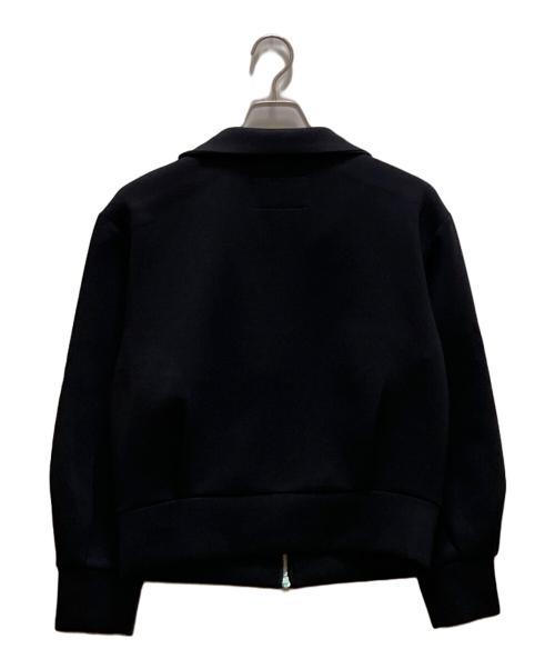 NOLLEY'S（ノーリーズ）NOLLEY'S (ノーリーズ) ウォッシャブルエアボールスタンドジップブルゾン ブラック サイズ:３８ 未使用品の古着・服飾アイテム