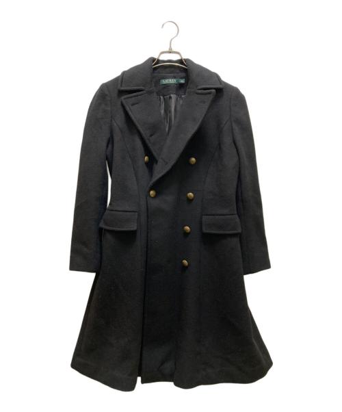 LAUREN RALPH LAUREN（ローレン ラルフ ローレン）LAUREN RALPH LAUREN (ローレン ラルフ ローレン) ウールコート ブラック サイズ:２の古着・服飾アイテム