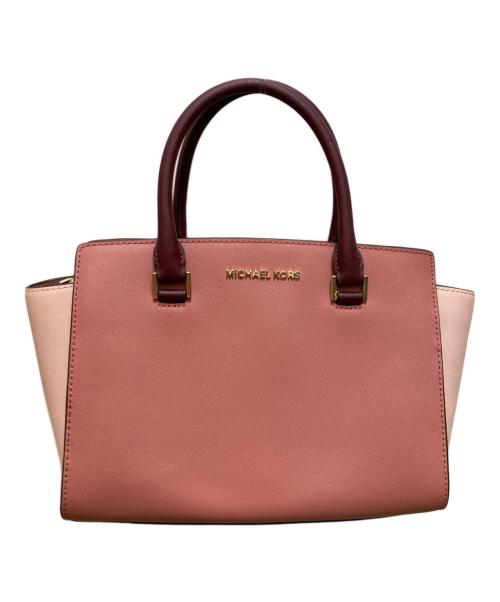 MICHAEL KORS（マイケルコース）MICHAEL KORS (マイケルコース) 2WAYショルダーバッグ ピンクの古着・服飾アイテム