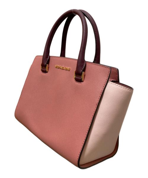 MICHAEL KORS（マイケルコース）MICHAEL KORS (マイケルコース) 2WAYショルダーバッグ ピンクの古着・服飾アイテム