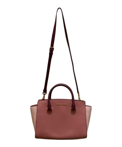 MICHAEL KORS（マイケルコース）MICHAEL KORS (マイケルコース) 2WAYショルダーバッグ ピンクの古着・服飾アイテム