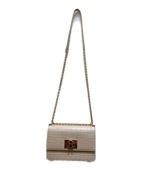 FURLA（フルラ）FURLA (フルラ) チェーンショルダーバッグ ベージュの古着・服飾アイテム