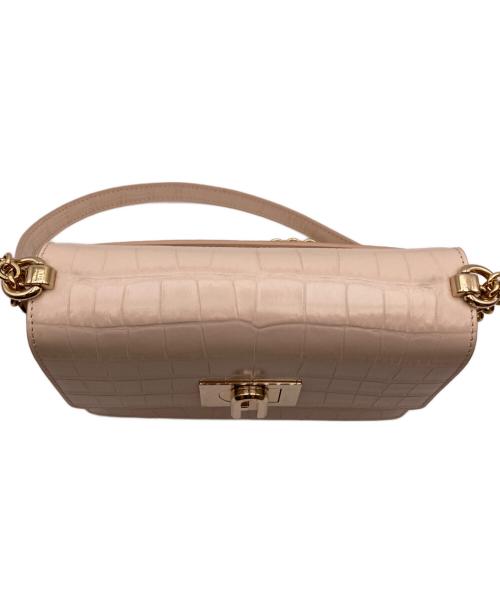 FURLA（フルラ）FURLA (フルラ) チェーンショルダーバッグ ベージュの古着・服飾アイテム