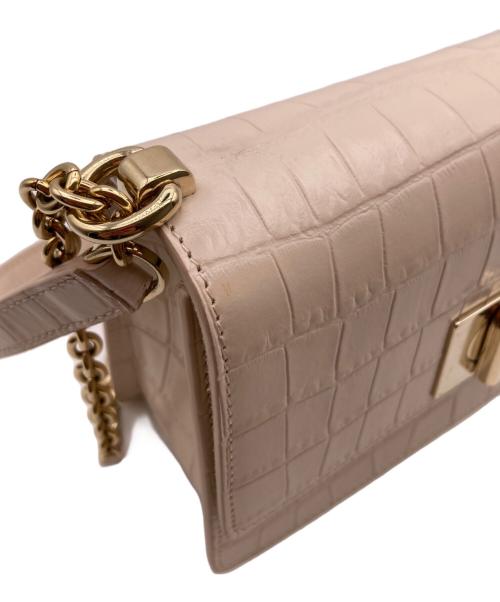 FURLA（フルラ）FURLA (フルラ) チェーンショルダーバッグ ベージュの古着・服飾アイテム