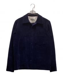 Acne studios（アクネ ストゥディオズ）の古着「コーデュロイスナップシャツ」｜ネイビー