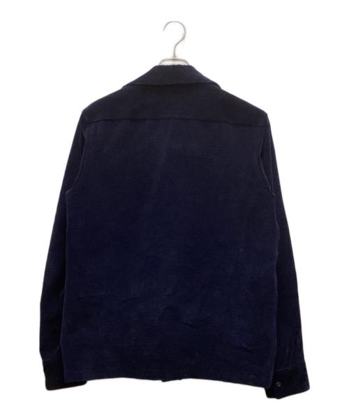 Acne studios（アクネ ストゥディオズ）ACNE STUDIOS (アクネ ストゥディオズ) コーデュロイスナップシャツ ネイビー サイズ:４６の古着・服飾アイテム