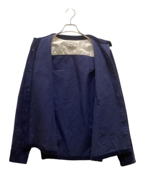 Acne studios（アクネ ストゥディオズ）ACNE STUDIOS (アクネ ストゥディオズ) コーデュロイスナップシャツ ネイビー サイズ:４６の古着・服飾アイテム