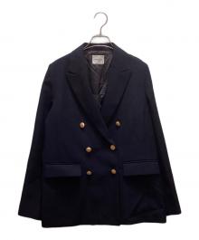 Demi-Luxe Beams（デミルクス ビームス）の古着「ドライギャバジン ６ボタン ダブルジャケット」｜ネイビー