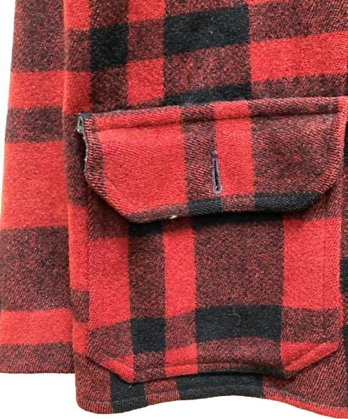 L.L.Bean（エルエルビーン）L.L.Bean (エルエルビーン) バッファローチェックウールジャケット レッド サイズ:freeの古着・服飾アイテム