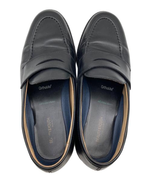 BEAUTY&YOUTH（ビューティーアンドユース）BEAUTY&YOUTH (ビューティーアンドユース) “all time shoes” スリム ローファー V2 ブラック サイズ:25.5の古着・服飾アイテム