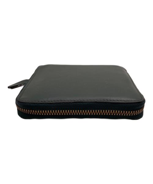COMME des GARCONS（コムデギャルソン）COMME des GARCONS (コムデギャルソン) ライウンドファスナー2つ折り財布 グリーンの古着・服飾アイテム