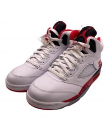 NIKE（ナイキ）の古着「エアジョーダン5 レトロ OG "ファイヤーレッド/ブラックタン"」｜ホワイト×レッド
