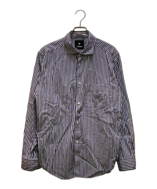 GOLDWIN（ゴールドウイン）GOLDWIN (ゴールドウイン) ストライプシャツ ブルー サイズ:Lの古着・服飾アイテム