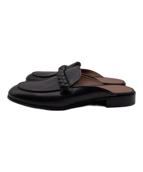 Gianvito Rossi（ジャンヴィト ロッシ）Gianvito Rossi (ジャンヴィト ロッシ) バックレスローファーサンダル ブラック サイズ:４６の古着・服飾アイテム