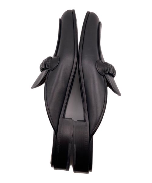 Gianvito Rossi（ジャンヴィト ロッシ）Gianvito Rossi (ジャンヴィト ロッシ) バックレスローファーサンダル ブラック サイズ:４６の古着・服飾アイテム
