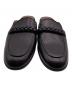 中古・古着 Gianvito Rossi (ジャンヴィト ロッシ) バックレスローファーサンダル ブラック サイズ:４６：18000円