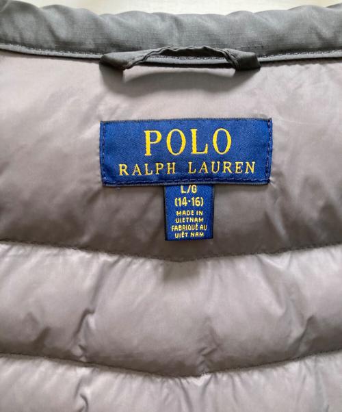 POLO RALPH LAUREN（ポロ・ラルフローレン）POLO RALPH LAUREN (ポロ・ラルフローレン) ポニー刺繍中綿ジャケット グレー サイズ:Lの古着・服飾アイテム
