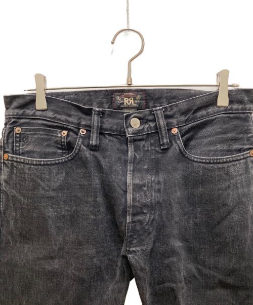 RRL（ダブルアールエル）RRL (ダブルアールエル) カットオフブラックデニムパンツ ブラック サイズ:ＦＲＥＥの古着・服飾アイテム
