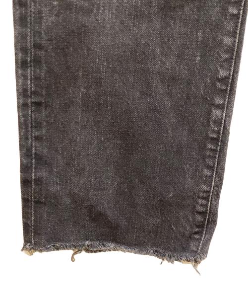 RRL（ダブルアールエル）RRL (ダブルアールエル) カットオフブラックデニムパンツ ブラック サイズ:ＦＲＥＥの古着・服飾アイテム