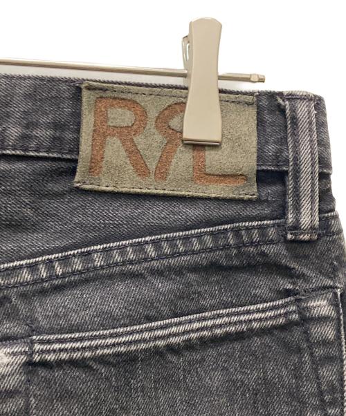 RRL（ダブルアールエル）RRL (ダブルアールエル) カットオフブラックデニムパンツ ブラック サイズ:ＦＲＥＥの古着・服飾アイテム