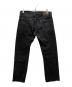 RRL (ダブルアールエル) カットオフブラックデニムパンツ ブラック サイズ:ＦＲＥＥ：12000円