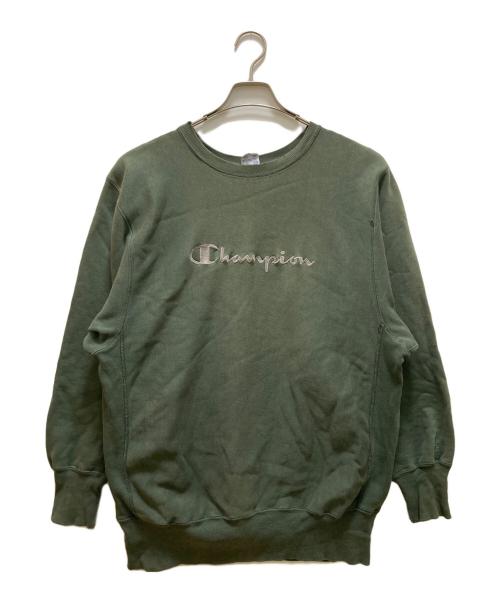 Champion REVERSE WEAVE（チャンピオン リバース ウィーブ）Champion REVERSE WEAVE (チャンピオン リバース ウィーブ) 90s リバースウィーブスウェット グリーン サイズ:ＸＬの古着・服飾アイテム