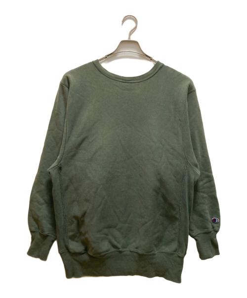 Champion REVERSE WEAVE（チャンピオン リバース ウィーブ）Champion REVERSE WEAVE (チャンピオン リバース ウィーブ) 90s リバースウィーブスウェット グリーン サイズ:ＸＬの古着・服飾アイテム