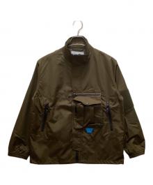 THE PX WILD THINGS×CHARI & CO NYC（ザピーエックスワイルドシングス×チャリアンドコーニューヨーク）の古着「コラボナイロンジャケット」｜カーキ