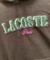 中古・古着 LACOSTE (ラコステ) シャギーブランドネームロゴスウェットフーディー ブラック サイズ:3：9000円