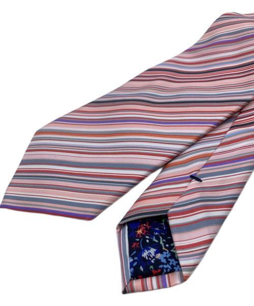 PAUL SMITH（ポールスミス）Paul Smith (ポールスミス) ストライプネクタイ ピンク サイズ:不明 未使用品の古着・服飾アイテム