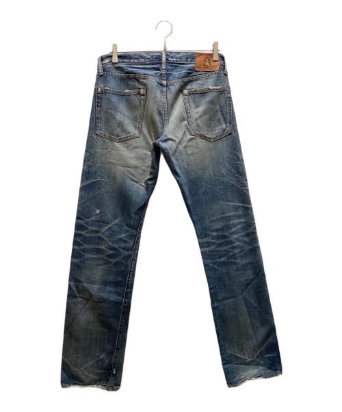 Hysteric Glamour（ヒステリックグラマー）Hysteric Glamour (ヒステリックグラマー) スタッズダメージ加工デニムパンツ インディゴ サイズ:30の古着・服飾アイテム