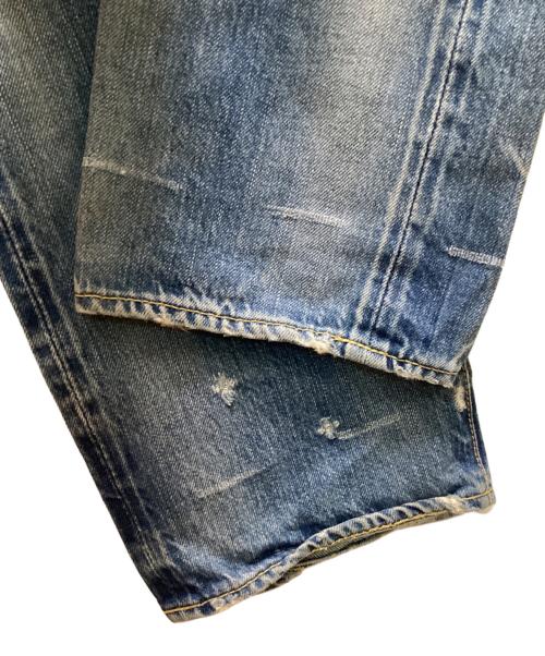 Hysteric Glamour（ヒステリックグラマー）Hysteric Glamour (ヒステリックグラマー) スタッズダメージ加工デニムパンツ インディゴ サイズ:30の古着・服飾アイテム