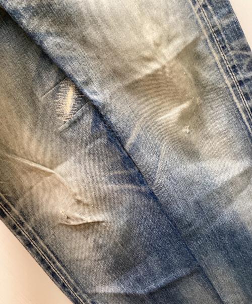 Hysteric Glamour（ヒステリックグラマー）Hysteric Glamour (ヒステリックグラマー) スタッズダメージ加工デニムパンツ インディゴ サイズ:30の古着・服飾アイテム