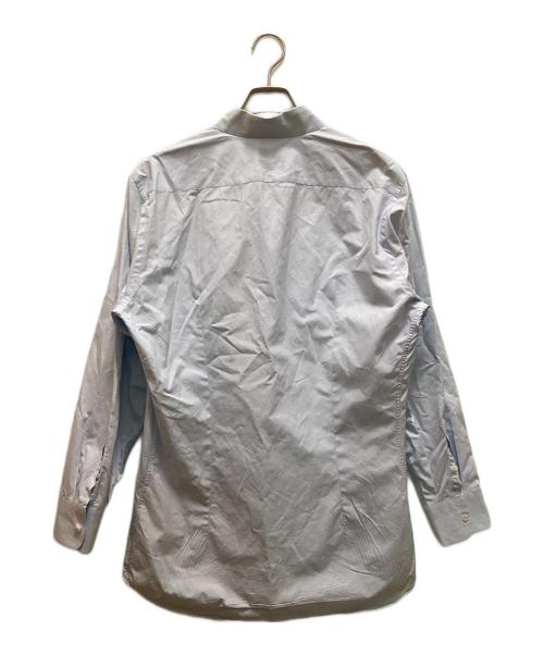 PRADA（プラダ）PRADA (プラダ) 総柄レギュラーカラーシャツ ブルー サイズ:43の古着・服飾アイテム