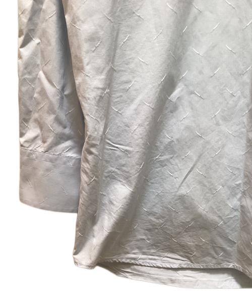 PRADA（プラダ）PRADA (プラダ) 総柄レギュラーカラーシャツ ブルー サイズ:43の古着・服飾アイテム