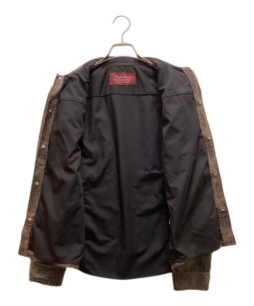 TORNADO MART（トルネードマート）TORNADO MART (トルネードマート) パイソン柄ジャケット ブラウン サイズ:Ｌの古着・服飾アイテム