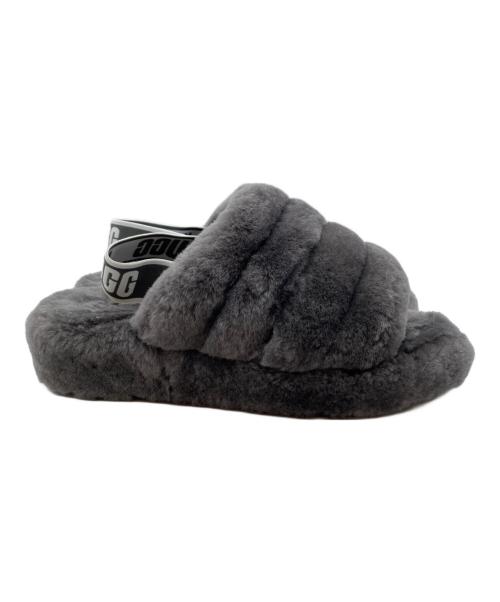 UGG（アグ）UGG (アグ) フラッフ イヤー スライド グレー サイズ:24の古着・服飾アイテム