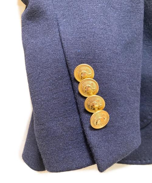 POLO RALPH LAUREN（ポロ・ラルフローレン）POLO RALPH LAUREN (ポロ・ラルフローレン) 金釦テーラードジャケット ネイビー サイズ:2の古着・服飾アイテム