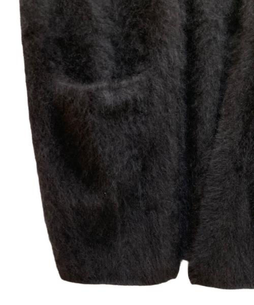BALLSEY（ボールジィ）BALLSEY (ボールジィ) フラッフィーヤーン フロントオープンジレ ブラック サイズ:Sの古着・服飾アイテム