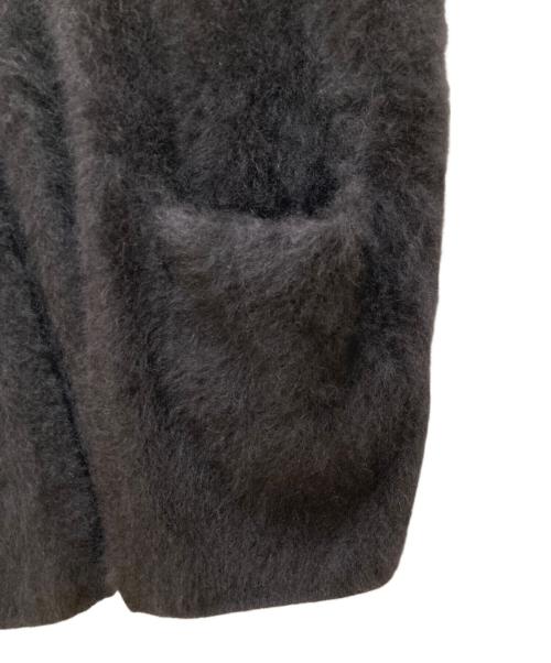 BALLSEY（ボールジィ）BALLSEY (ボールジィ) フラッフィーヤーン フロントオープンジレ ブラック サイズ:Sの古着・服飾アイテム
