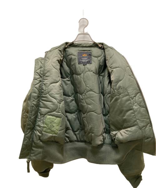 ALPHA（アルファ）ALPHA (アルファ) フライトジャケット グリーン サイズ:Sの古着・服飾アイテム