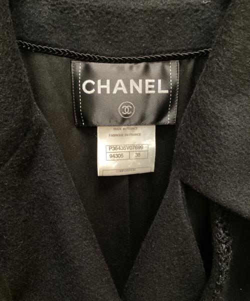 CHANEL（シャネル）CHANEL (シャネル) カシミヤダブルコート ブラック サイズ:38の古着・服飾アイテム