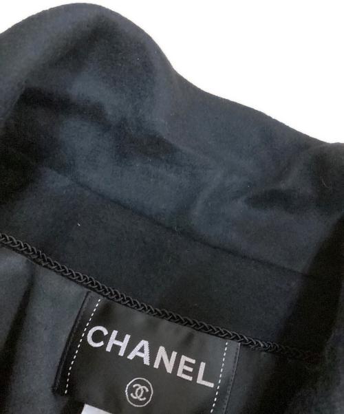 CHANEL（シャネル）CHANEL (シャネル) カシミヤダブルコート ブラック サイズ:38の古着・服飾アイテム