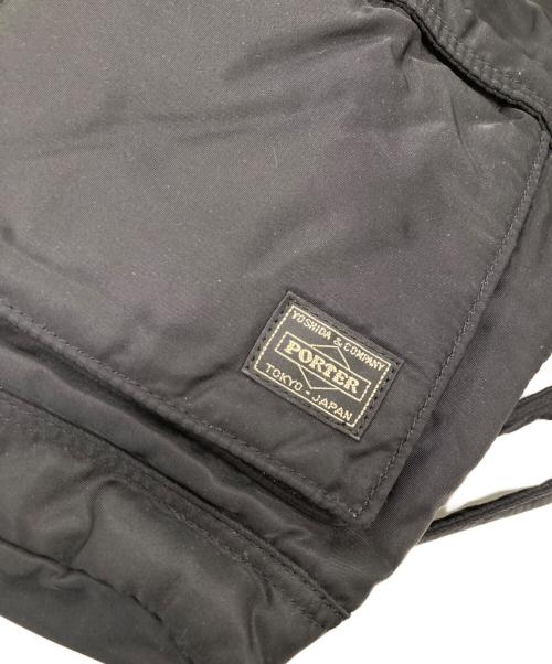 PORTER（ポーター）PORTER (ポーター) タンカー フラップ巾着リュック ブラックの古着・服飾アイテム