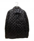 BURBERRY BLACK LABELバーバリーブラックレーベル）の古着「キルティングダウンシャツジャケット」｜ブラック