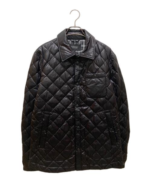 BURBERRY BLACK LABEL（バーバリーブラックレーベル）BURBERRY BLACK LABEL (バーバリーブラックレーベル) キルティングダウンシャツジャケット ブラック サイズ:ｌの古着・服飾アイテム