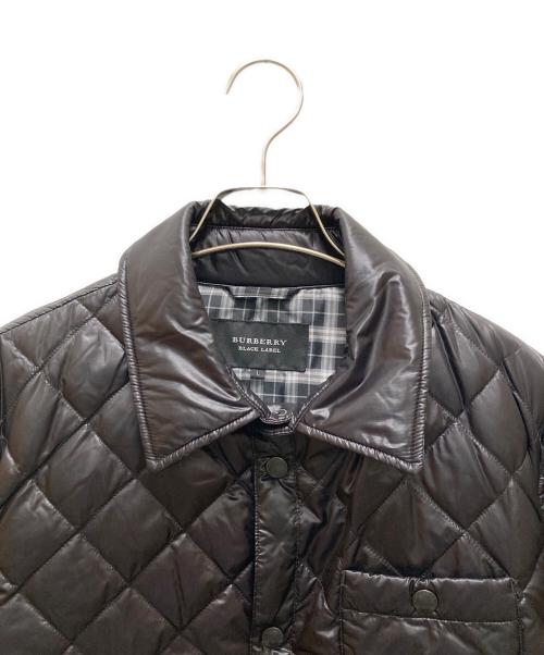 BURBERRY BLACK LABEL（バーバリーブラックレーベル）BURBERRY BLACK LABEL (バーバリーブラックレーベル) キルティングダウンシャツジャケット ブラック サイズ:ｌの古着・服飾アイテム