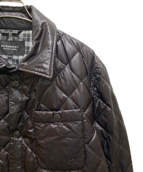 BURBERRY BLACK LABEL（バーバリーブラックレーベル）BURBERRY BLACK LABEL (バーバリーブラックレーベル) キルティングダウンシャツジャケット ブラック サイズ:ｌの古着・服飾アイテム